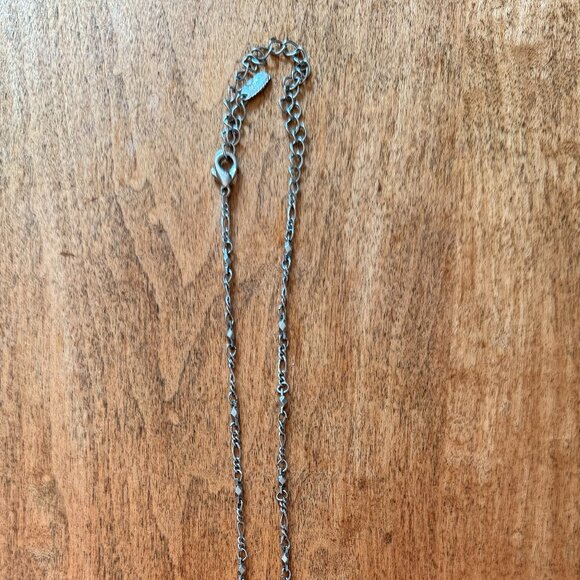 Vintage-Style Black & Silver Tone Purse Handbag Locket Necklace - Picture 3 of 4